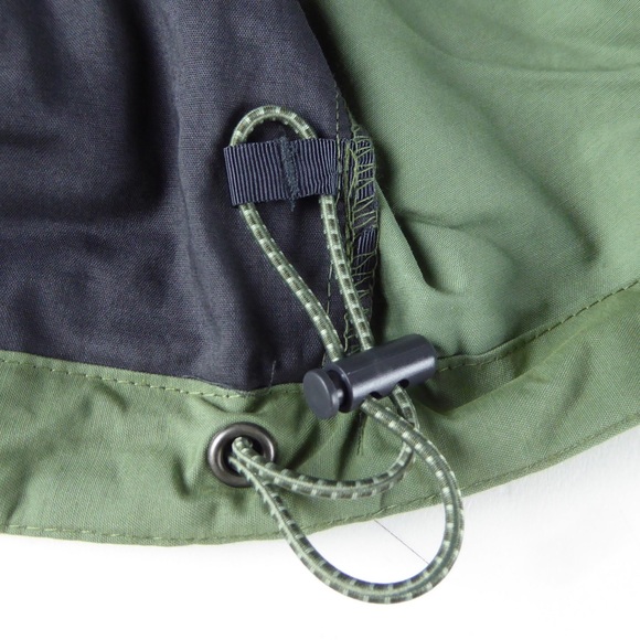 Columbia Full Zip Cotton Nylon Blend Hooded Windbreaker Performance Jacket NWT - Picture 8 of 11